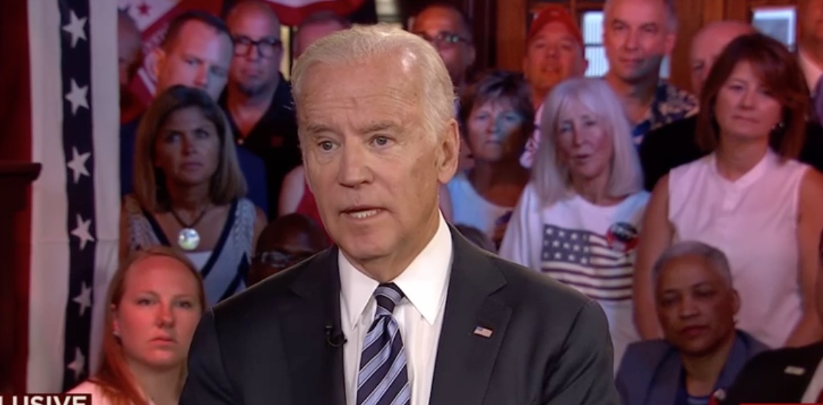 Vice President Joe Biden appearing on MSNBC's Morning Joe.