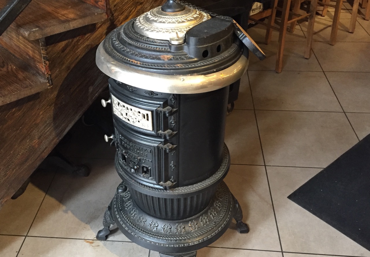 Every restaurant has a potbelly stove in it, symbolizing warmth, dependability, family and fun. Photo by J. Jeff Kober.